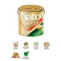 ราคา สีทอง HATO MG111 ฮาโต้ สูตรนํ้ามัน ทองอเมริกา ขนาด 3 785 ลิตร 1 แกลลอน 1600 MG 111 (14108824422)
