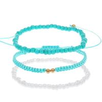 ราคา 3ชิ้น Boho ข้าวเม็ดไข่มุกเทียมสร้อยลูกปัดแบบยางยืดกำไลข้อมือสำหรับผู้หญิงแบบปรับได้ชุดถักชุดสร้อยข้อมือของขวัญเครื่องประดับอัญมณี (20825103075)