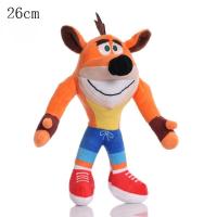 ราคา 1Pcs 26ซม เกมการ์ตูนตุ๊กตาหนานุ่ม Crash Bandicoots หมาป่าตุ๊กตามือ Plush Crash Bandicoots หมาป่าของเล่นเด็กของขวัญ (12000911778)