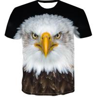 ราคา เสื้อยืดลายนกอินทรีของผู้ชายเสื้อแนวสตรีทแฟชั่นคอกลมพิมพ์ลายนกอินทรี (10102174967)