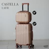 ราคา MINERVA กระเป๋าเดินทางล้อลาก รุ่น Castella 14 20 24 28 นิ้ว วัสดุ ABS แข็งแรง น้ำหนักเบา หิ้วขึ้นเครื่องบินได้ M01 by SWISHNAVY (20922638550)