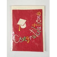 ราคา การ์ดอวยพรเรียนจบรับปริญญา Congratulations ลายหมวกปริญญา diy ทำด้วยมือ การ์ด ของขวัญ วันเกิด ขนาด L (6449486170)