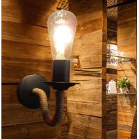 ราคา Vintage Farmhouse Wall Sconces โคมไฟชนบทอุตสาหกรรมโคมไฟติดผนังโคมไฟติดผนังเชือกกัญชาในร่มสำหรับบาร์ Porch Garage (15680820666)