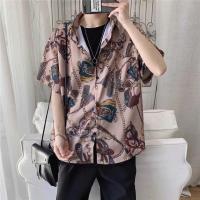 ราคา เสื้อคู่แขนยาวลายดอกไม้เก๋ไก๋วินเทจสไตล์ฮ่องกงเสื้อโค้ทผู้ชายเสื้อเชิ้ตลายดอกสไตล์เกาหลีอินเทรนด์ (20473812714)