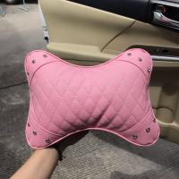 ราคา หมอนรองศรีษะ หมอนรองคอ หมอนรองคอในรถยนต์ หมอน ทรงกระดูก ลดอาการปวดคอ หมอนรองคอเพชรน้อย หนัง PU (18180407884)
