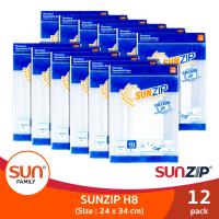 ราคา SUNZIP ซันซิป ถุงซิปอเนกประสงค์ รุ่น H8 ขนาด 24 X 34 ซม ซิปล็อคแน่นหนา (9652344020)