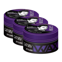 ราคา Gatsby Hair Styling Wax Ultimate Shaggy แก๊สบี้ แว็กซผม สีม่วง 75g x 3กระปุก (535728096)