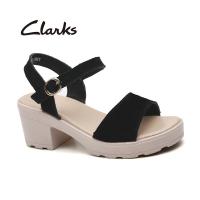 ราคา Clarks รองเท้าลำลองผู้หญิง UN PALMA VIBE ส้นสูงผู้หญิงส้นหนาฤดูร้อน 26149689 (16756589244)