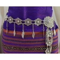 ราคา เข็มขัดเงินรมดำระย้าใบไม้ใส่กับชุดไทยสวยๆ (20946800866)