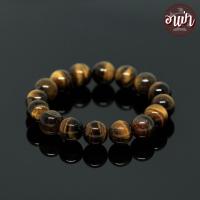 ราคา อาเป่า หินไทเกอร์อายส์ พลอยตาเสือ Tiger Eye ขนาด 12 มิล คัดหิน หินตาเสือ คตไม้สัก กำไลหินสี กำไลหินนำโชค หินสีน้ำตาล หินสีเหลือง หินมงคล (459148165)
