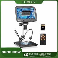 ราคา TOMLOV DM03 HDMI ไมโครสโคปแบบดิจิตอล1200X 7 LCD ไมโครสโคปแบบดิจิตอลพร้อมหน้าจอ1080P กล้องจุลทรรศน์แบบเหรียญวิดีโอสำหรับผู้ใหญ่การบัดกรีรองรับ Windows mac Os tvการ์ด32GB ไม่มีที่วางขาตั้ง (16865706477)
