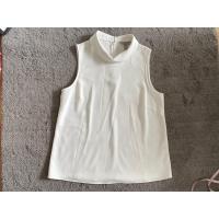 ราคา เสื้อคอปกแขนกุด ผ้าใส่สบาย สีขาว แบรนด์ h m (19037010368)