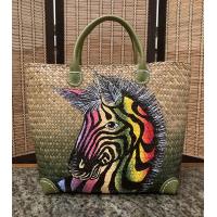 ราคา กระเป๋าสานกระจูดย้อมสี ลายเพ้นท์ทำด้วยมือ แฮนด์เมดทั้งชิ้น มีหลายขนาด (14242778053)