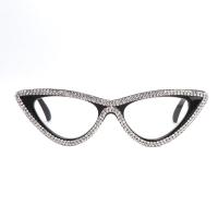 ราคา กันสีฟ้าแว่นตาอ่านหนังสือขนาดเล็กของผู้หญิงตาแมวประดับพลอยเทียมแว่นตาผู้สูงอายุผู้หญิง (21067868094)