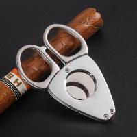 ราคา Cohiba Cigare Cutter Portable Double edged Ciger Scisors Stainless Steel Cigaar Punch Travel Tabaco Cigarett Cutting Accessories (13331504916)