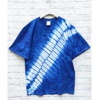 ราคา เสื้อยืดมัดย้อมคราม เสื้อมัดย้อม ลายเฉียง (607260791)