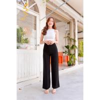 ราคา M2 กางเกงผ้าฮานาโกะขาตรงเอวสูงซิปหลังไซส์S 2Xl (15948003083)