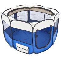 ราคา คอกสุนัข กันยุง ทรง8เหลี่ยม 3ขนาด วัสดุผ้าoxford หนา พับเก็บได้ กระเป๋าพกหิ้ว PetComer SDT3025 สีน้ำเงินสวย บ้านแมว บ้านหมา เต็นแมว คอก คอกแมว (15161283647)