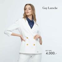 ราคา Guy Laroche Double Breast Shape Up Blazer แจ็คเก็ตใส่ทำงานปรับหุ่นสวย สี White GZ11WH (16564045772)