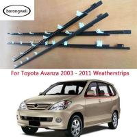 ราคา 4Pcs Borongwell สำหรับ Toyota Avanza 2003 2011 Weatherstrip ขอบยางติดหน้าต่างรถแม่พิมพ์หน้าต่าง Trim ซีลประตูด้านนอก Moulding ประตูแก้ว Molding สำหรับ Avanza (17136909055)