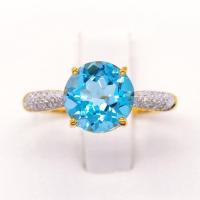 ราคา Happy Jewelry แหวนพลอย 2กะรัต บ่าข้างเพชร แหวนพลอยเม็ดใหญ่ แหวนเพชร แหวนทองเพชรแท้ ทองแท้ 37 5 PL144 (17041027995)