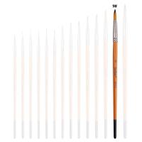 ราคา Selected ปากกาวาดภาพสีน้ำมันไนล่อน พู่กันสีน้ำ และสีอะคริลิค ชนิดกลม รายละเอียดพู่กันขอบสีน้ำ เบอร์ 0000 10 (21058702709)