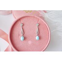 ราคา Rosenmarry ต่างหูระย้าพลอยลาลิมาร์แท้ ตัวเรือนเงินแท้925 ต่างหูระย้า พลอยแท้เสริมดวง ของขวัญ ต่างหูห่วง RE111 (20577327366)