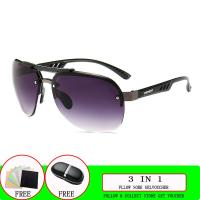 ราคา แว่นกันแดดโลหะแบบใหม่ของผู้ชายแว่นไร้กรอบกันลมคู่แนวสปอร์ต (16902169475)