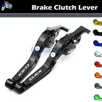 ราคา สำหรับฮอนด้าคลิก I125 I150 110คลิก125 110 150อุปกรณ์มอเตอร์ไซค์ CNC ปรับพับขยายก้านคลัทช์เบรคที่มีโลโก้ (16353618852)