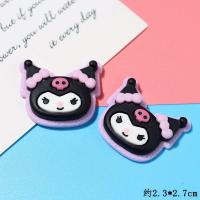 ราคา CuteDeco Cute Cartoon Kuromi 6 Types Purple Kukumi Large Patch small Patch For Big eared Do Charm Button Deco Cute Jibbitz Croc Shoes Diy Charm Resin Material For DIY (18421932062)