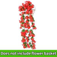 ราคา 80ซม ดอกไม้ปลอม ไม้เถาไม้เลื้อยจำลองกล้วยไม้ประดิษฐ์ แขวนผนังบ้านของตกแต่งงานแต่งงานติดผนังสวน พวงมาลัยดอกไม้ (20404017247)