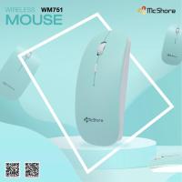 ราคา Mcshore เม้าส์ Wireless Mouse รุ่น WM751B สีฟ้า (12523904619)