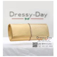 ราคา กระเป๋าออกงาน พร้อมส่ง คลัชออกงาน เรียบ หรู ถือไปงานแต่งกลางคืน กลางวัน สวย หรูแบบดารา TE079 GLD ทอง (14088738600)