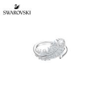 ราคา Swarovski NICE Elegant Feathers Gorgeous Charming Dazzling Female Ring Ring Girlfriend Gift (19756788421)