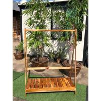 ราคา CPG ราวตากผ้า ราวตากผ้าชิงช้า 40x100 สูง 140CM ราวตากผ้าไม้สัก ราวแขวนผ้า ที่แขวนผ้าพร้อมที่วางของ สีสักธรรมชาติเคลือบเงา K 160 (9796640141)