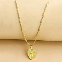 ราคา สร้อยคอพร้อมจี้แฟชั่นรูปหัวใจสีทองทรง A ถึง Z จี้สายโซ่หรูหราสำหรับเครื่องประดับอัญมณีผู้หญิง (19775242181)