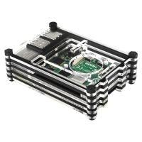 ราคา Raspberry Pi 4B Model 9 Layer เคสอะคริลิคใส Raspberry PI 4 Model B เคสระบายความร้อน (14337847066)