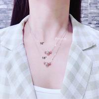 ราคา Princelyจี้Ballพร้อมสร้อยคอทองคำขาวแท้18K (14687738005)