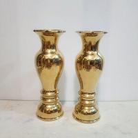 ราคา แจกันทองเหลือง 9 นิ้ว พิมพ์เก่า ราคาคู่ละ (8160893166)