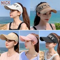 ราคา NICK หมวกกันแดดสำหรับผู้หญิงและผู้ชายด้วยผ้าฝ้ายแท้และปรับขนาดได้หมวกเปิดศีรษะ หมวกเปิดหัว หมวกไวเซอร์ หมวกใส่วิ่ง หมวกสำหรับวิ่ง (14520284512)