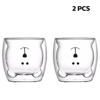 ราคา Aliz selection แก้วสองชั้น แก้ว2ชั้น ลายน่ารัก 250ml แก้วสองชั้นลายน่ารัก รักษาอุณหภูมิ จับไม่ร้อนมือ Double Wall Glass Cup (19273055108)