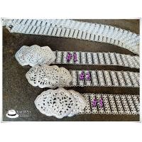 ราคา เข็มขัดสีขาว เข็มขัดเงินล้านนา เข็มขัดผ้าถุง เข็มขัดคนแก่ ลายฉลุ ใส่กับชุดไทย ชุดหม้อห้อมพื้นเมือง (7883632994)