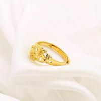 ราคา วันของขวัญ แหวนทองพายุทรายจีนสำหรับผู้หญิงแหวนทองแดงชุบทอง24K แหวนดอกเหมยหัวใจผีเสื้อปรับได้ (19687285195)