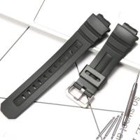 ราคา นาฬิกา Casio เรซิ่นธรรมชาติ AW 591 AW 590 AWG M101 AWG M100 G 7700 AW 582B ผู้ชายอุปกรณ์เสริมสายนาฬิกากําไลกันน้ำ (21083493502)