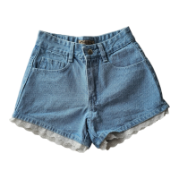 ราคา กางเกงยีนส์ขาสั้น แต่งลูกไม้ (19497073351)