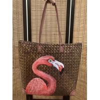 ราคา กระเป๋าสานกระจูดย้อมสี ลายเพ้นท์ทำด้วยมือ แฮนด์เมดทั้งชิ้น มีหลายขนาด (14242778055)