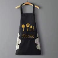 ราคา ผ้ากันเปื้อนครัว PVC Apron ผ้ากันเปื้อนกันน้ำมัน สไตล์เกาหลี ผ้ากันเปื้อนแฟชั่น ทำความสะอาด กระเป๋า ผ้าหนา ผ้ากันเปื้อนสำหรับทำอาหาร (11786975369)