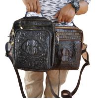 ราคา หนังแท้ของแท้หนังสวย เซียนพระรุ่นขายดี สะพายได้เท่ห์ทุกวงการ สีดำ Super Black (15508380438)