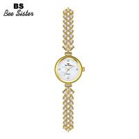 ราคา BS Bee Sister นาฬิกาข้อมือนาฬิกาแบรนด์ชั้นนำควอตซ์สายเพชรเต็มเรือนเล็กสุดหรูผู้หญิงสายเหล็กกันน้ำพลอยเทียมหรูหราของขวัญนาฬิกาเรือนสีทองสำหรับผู้หญิง (19632658039)