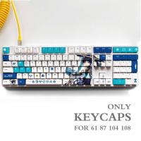 ราคา Genshin Impact NAHIDA NILOU Pbt Material Keycaps Set for ANSI 61 87 104 108 keys Mechanical Keyboard Oem Profile Only KeyCaps (18135262257)